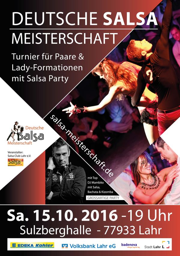 Plakat Deutsche Salsa Meisterschaft 2016